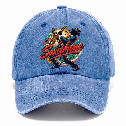 Saxophone Crest Music Instruments Classic Cap – Summer Sky