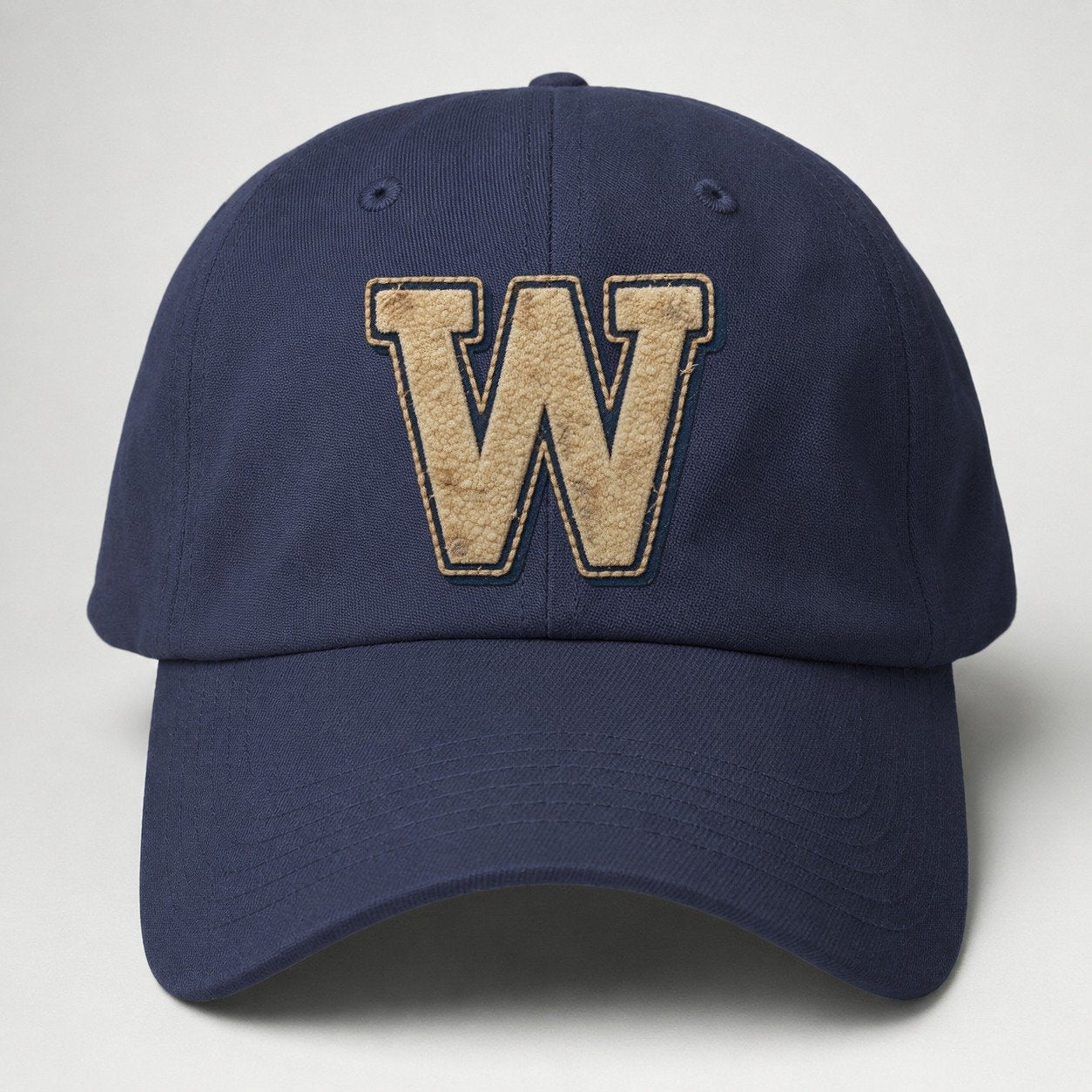 Varsity Chenille W Monogram Baseball Cap – Twilight Navy