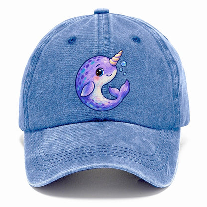 Narwhal Crescent Curl Sea Sprite Classic Cap – Summer Sky