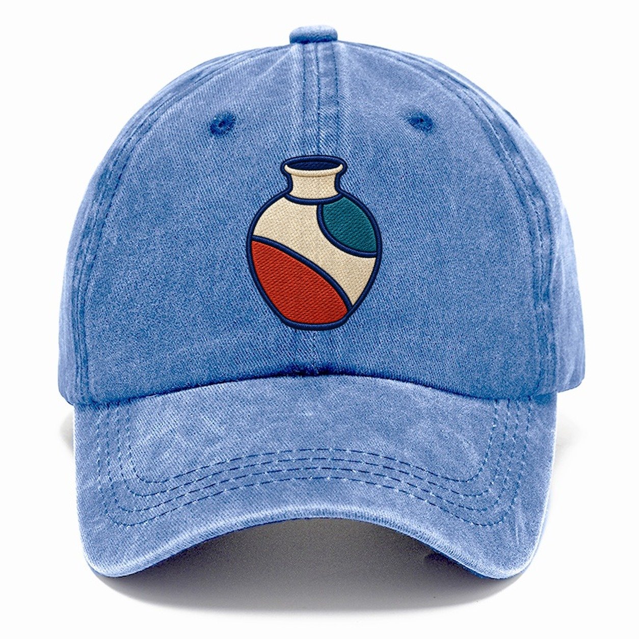 Ceramic Studio Vase Tiny Solo Marks Classic Cap – Summer Sky