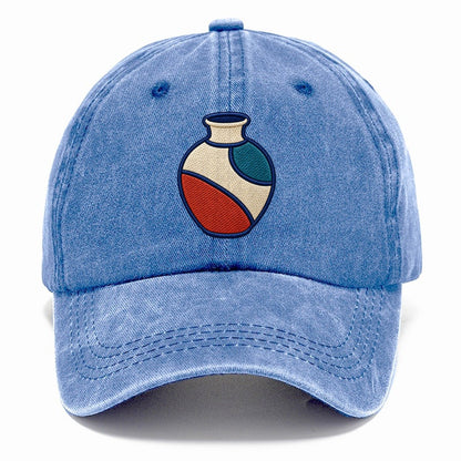 Ceramic Studio Vase Tiny Solo Marks Classic Cap – Summer Sky