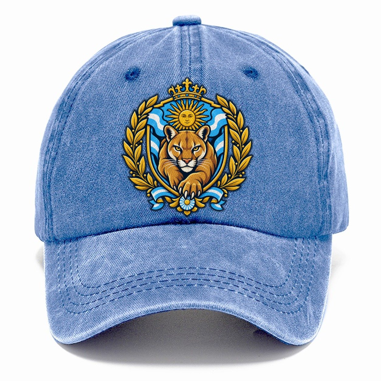 Argentina Heraldic Crest Country Logos Classic Cap – Summer Sky