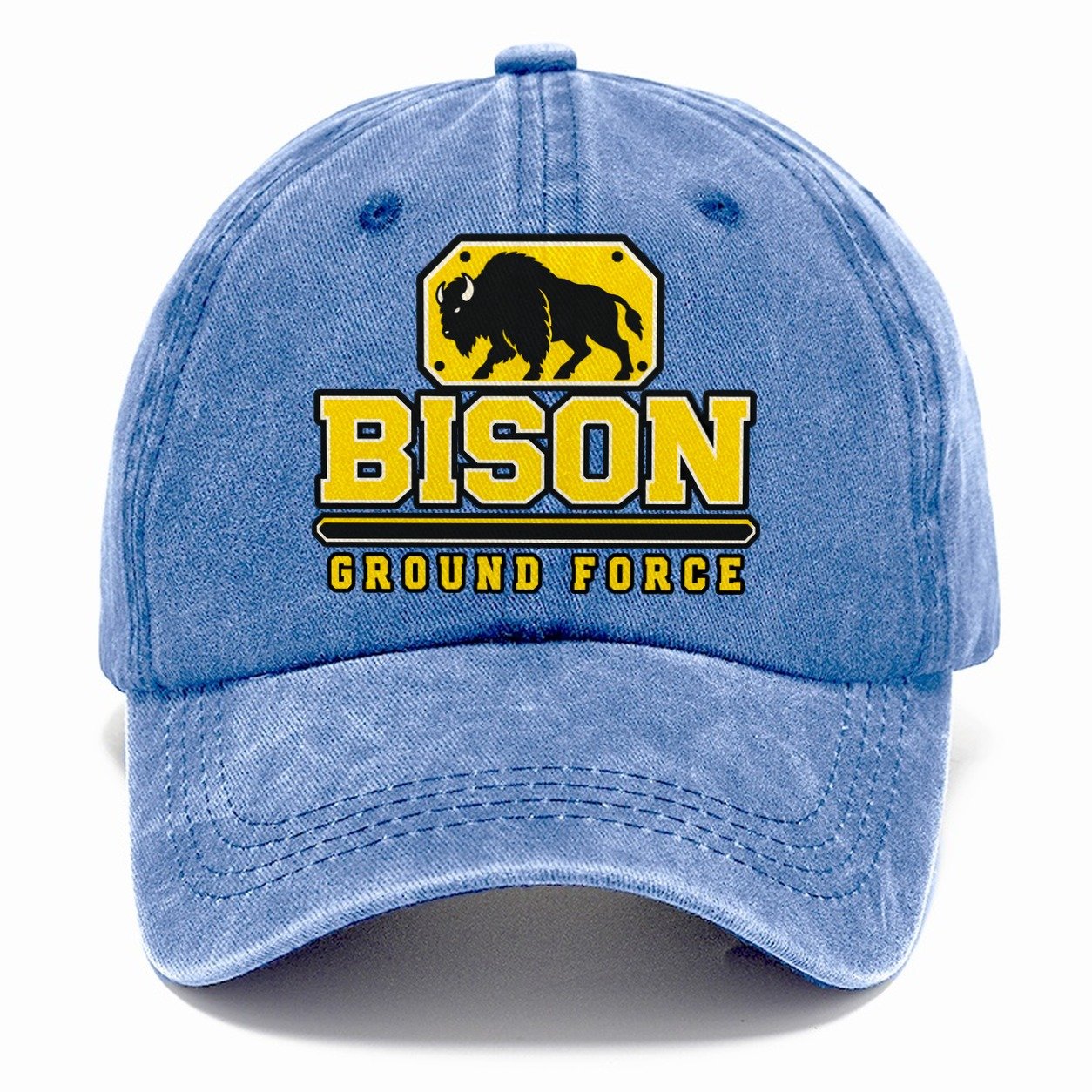 Bison Ground Force Heavy Duty Classic Cap – Summer Sky