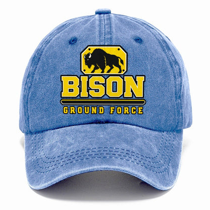 Bison Ground Force Heavy Duty Classic Cap – Summer Sky