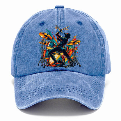 Drum Kit Icon Music Instruments Classic Cap – Summer Sky