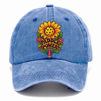 Sunflower Paddle Power Pickleball Life Classic Cap – Summer Sky