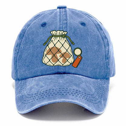 Mesh Bag And Hand Lens Foraging And Mycology Classic Cap – Summer Sky