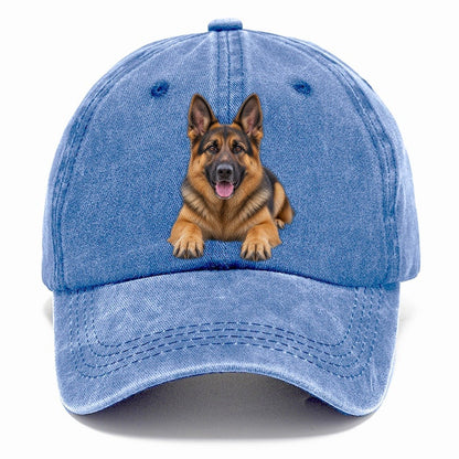 German Shepherd Lying Down Top Breeds Classic Cap – Summer Sky