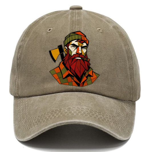 Lumberjack Axe Portrait Classic Cap – Warm Sand
