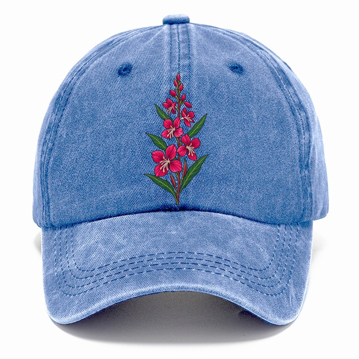 Yukon Fireweed Spike Canada Cultural Icons Classic Cap – Summer Sky