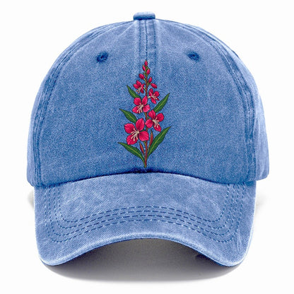 Yukon Fireweed Spike Canada Cultural Icons Classic Cap – Summer Sky