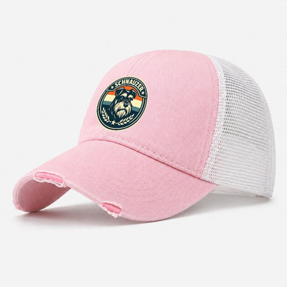 Noble Schnauzer Emblem 00e2f7ecb7d9 1770539386634 Washed Trucker Hat – Light Pink