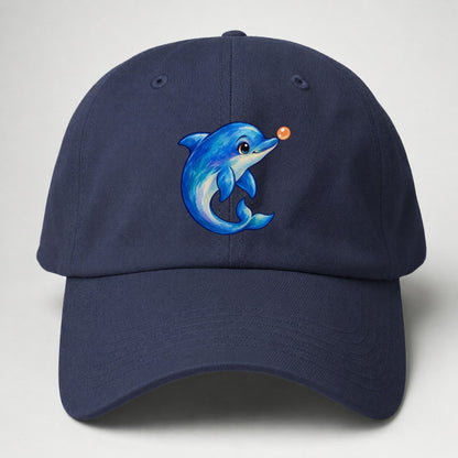 Dolphin Nose Boop Sea Sprite Baseball Cap – Twilight Navy
