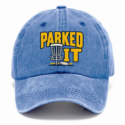 Parked It Disc Golf Classic Cap – Summer Sky