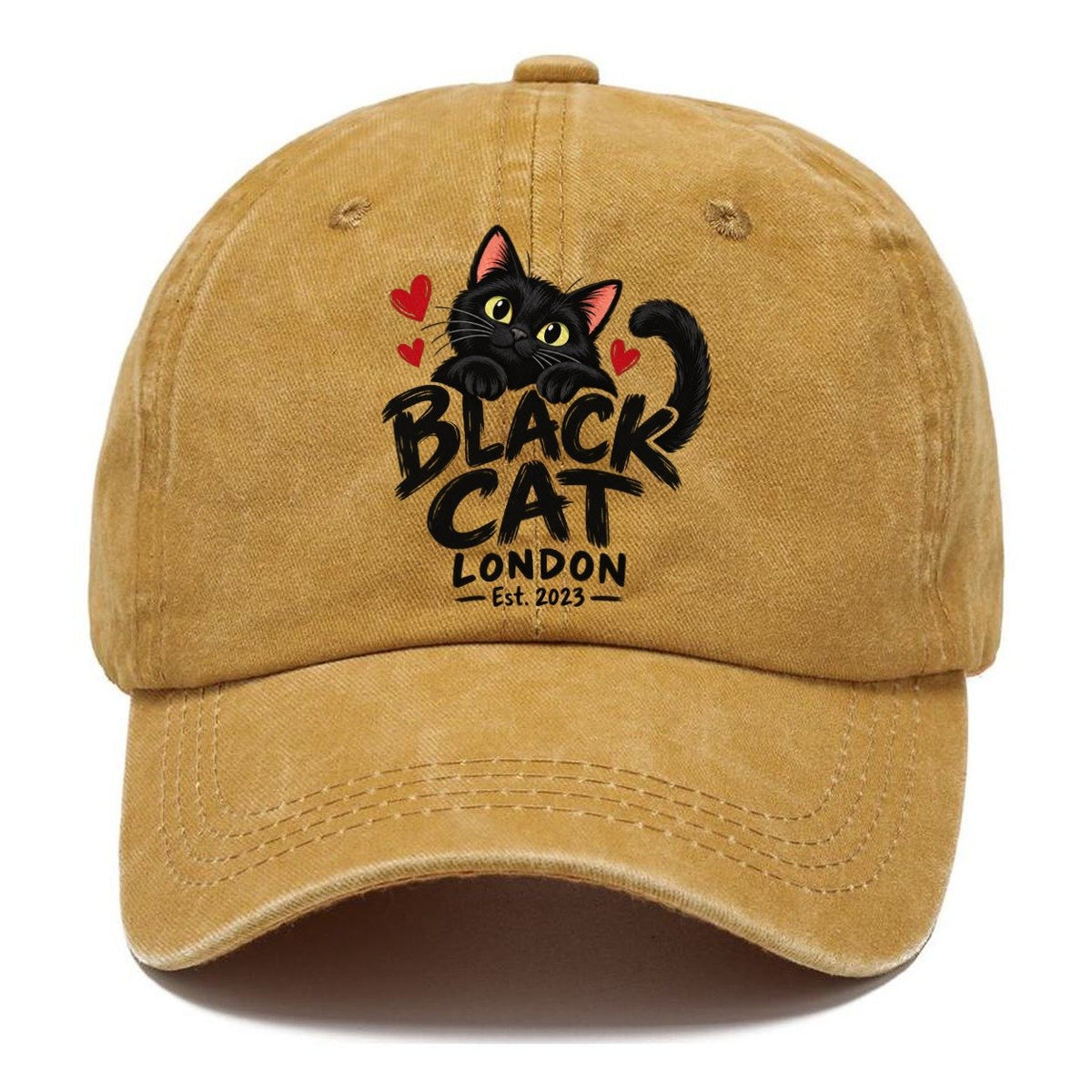 Black Cat London Est. 2023 Classic Cap – Golden Harvest