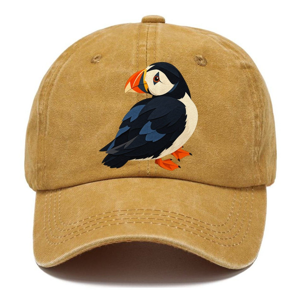 Layered Paper Puffin Classic Cap – Golden Harvest