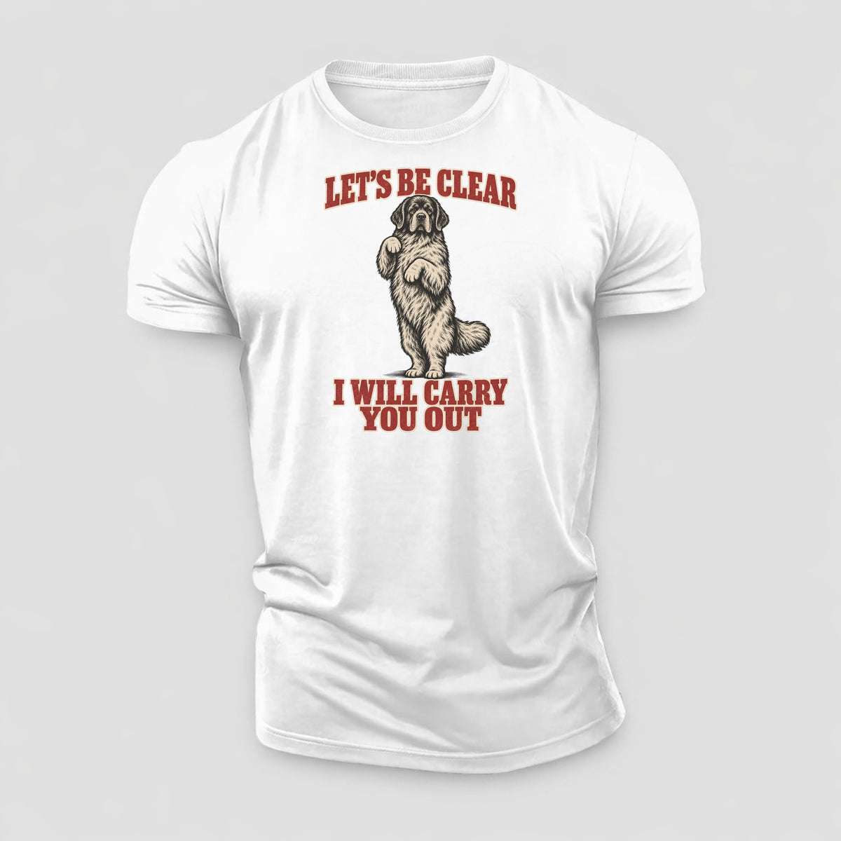 Newfoundland Dog Declarations Cotton T-Shirt – White