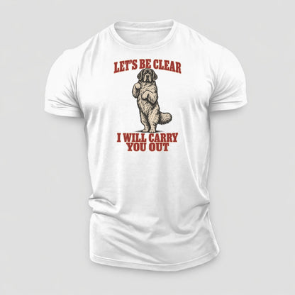 Newfoundland Dog Declarations Cotton T-Shirt – White