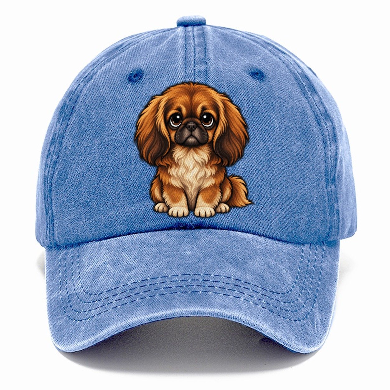 Pekingese Sitting Sweetheart Classic Cap – Summer Sky