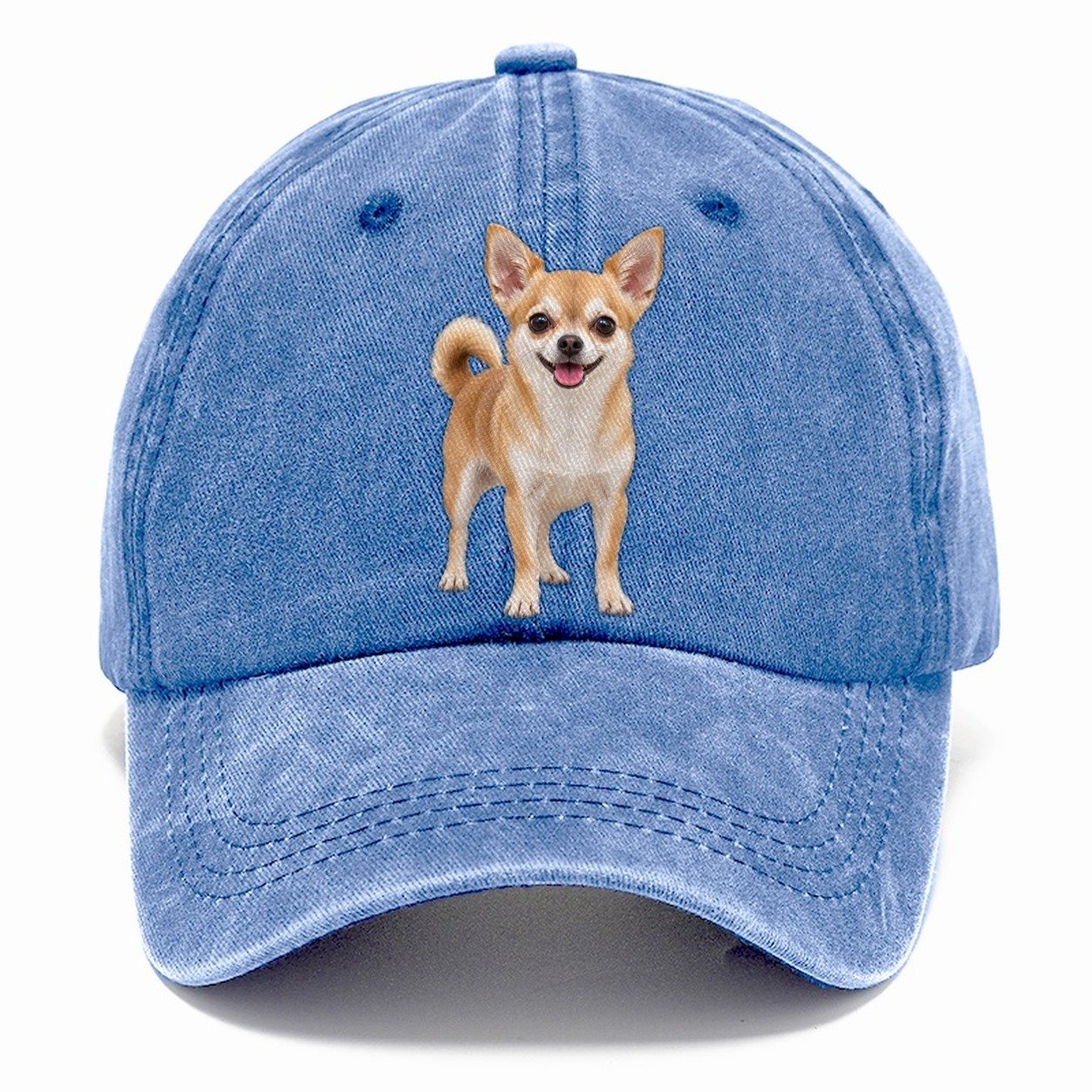 Chihuahua Standing Top Breeds Classic Cap – Summer Sky
