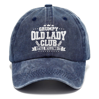Grumpy Old Lady Killing It Classic Cap – Twilight Navy
