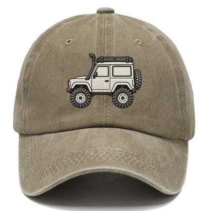 Boxy Trail Wagon Side Profile Off Roading And Overlanding Classic Cap – Warm Sand
