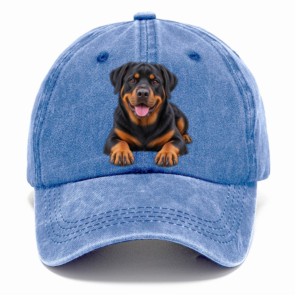 Rottweiler Lying Down Top Breeds Classic Cap – Summer Sky