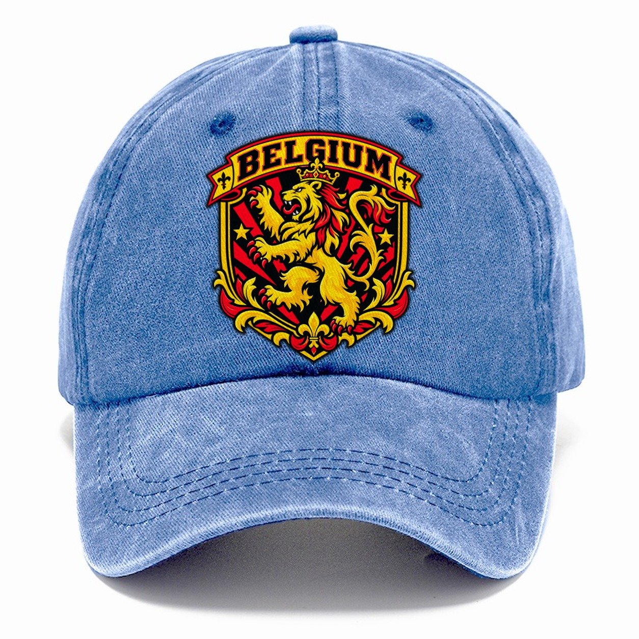 Belgium Retro Badge Country Logos Classic Cap – Summer Sky