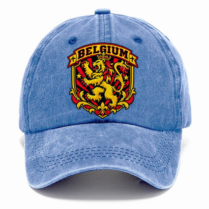 Belgium Retro Badge Country Logos Classic Cap – Summer Sky