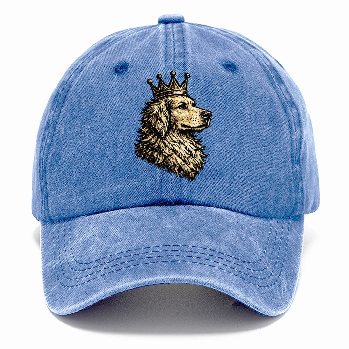 Golden Retriever Crown Portrait Classic Cap – Summer Sky