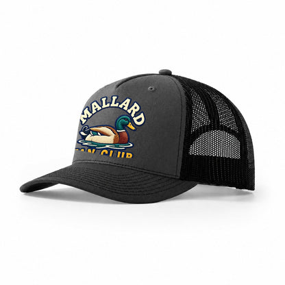 Mallard Fan Club Trucker Hat – Dark Grey Black