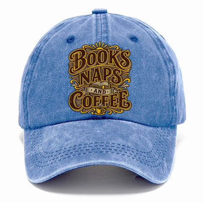 Books Naps And Coffee Retired Living Classic Cap – Summer Sky