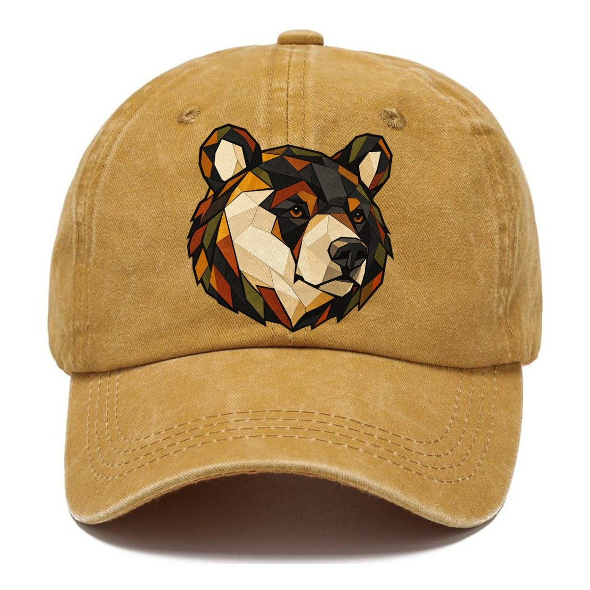Black Bear Head Wildwood Mosaic Classic Cap – Golden Harvest