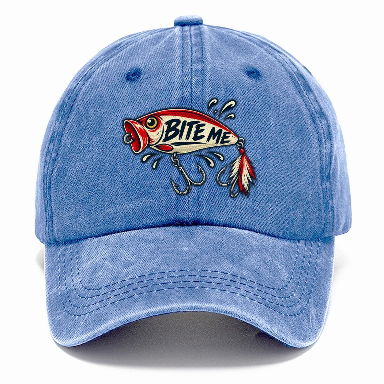 Bite Me Lure Fishing Elegant Classic Cap – Summer Sky