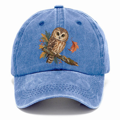 Owl Falling Leaf Gentle Wild Classic Cap – Summer Sky