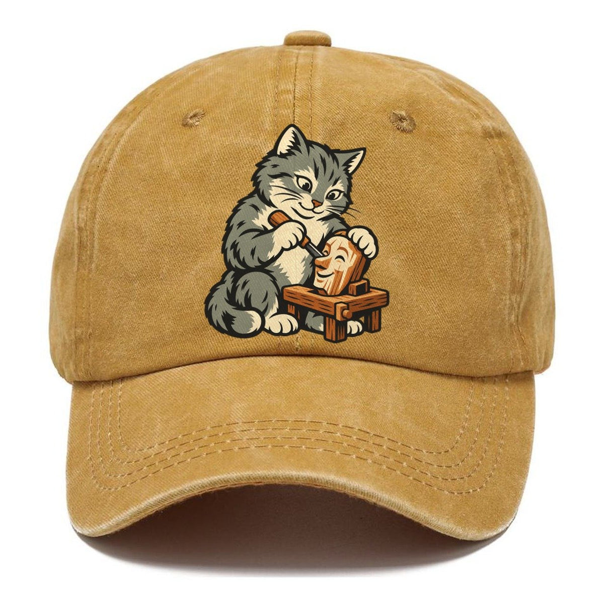 Cat Marionette Carver Sundown Familiars Classic Cap – Golden Harvest