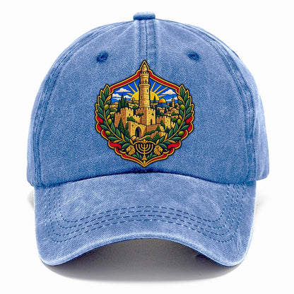 Tower Of David Jerusalem Classic Cap – Summer Sky
