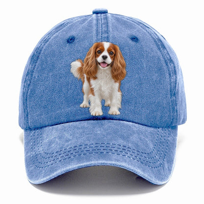 Cavalier King Charles Spaniel Standing Top Breeds Classic Cap – Summer Sky