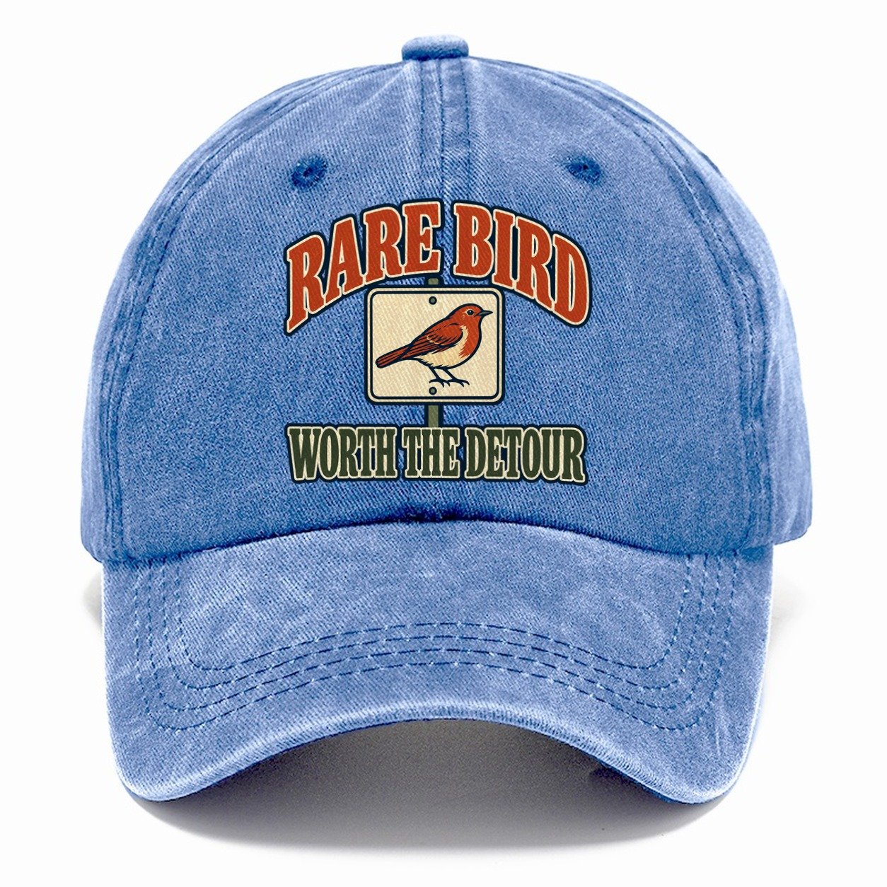 Rare Bird Worth The Detour Birdwatching Classic Cap – Summer Sky