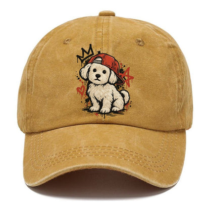 Graffiti Puppy Red Classic Cap – Golden Harvest