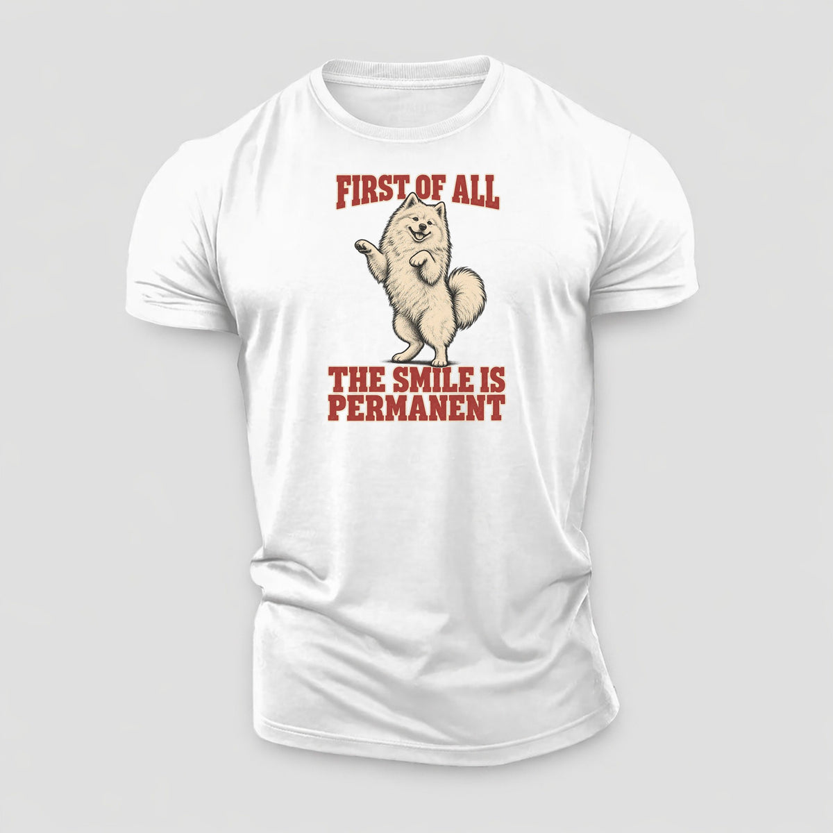 Samoyed Dog Declarations Cotton T-Shirt – White