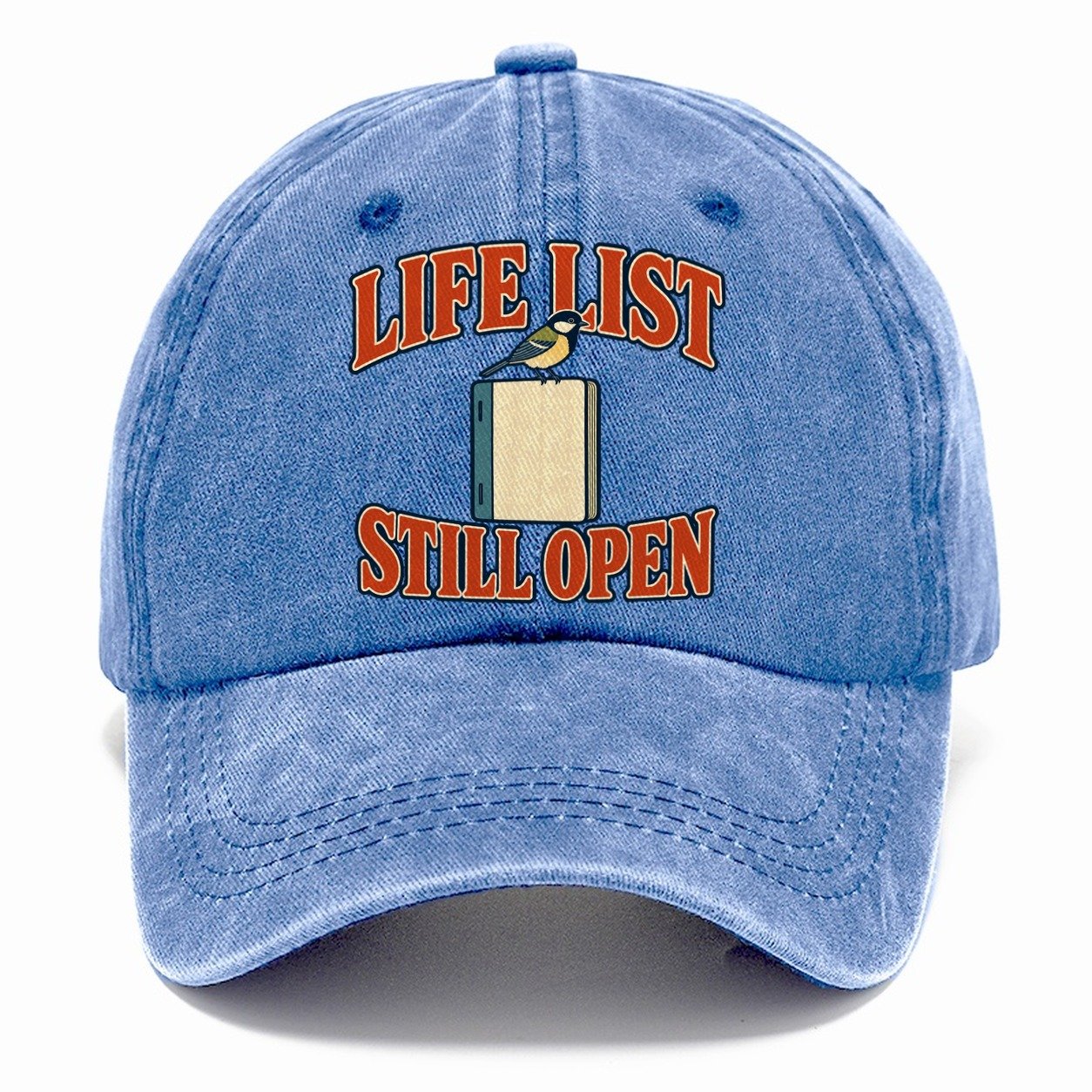 Life List Still Open Birdwatching Classic Cap – Summer Sky