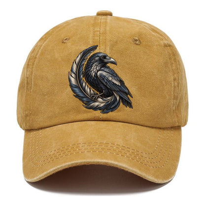 Raven Feather Spiral Everyday Originals Classic Cap – Golden Harvest