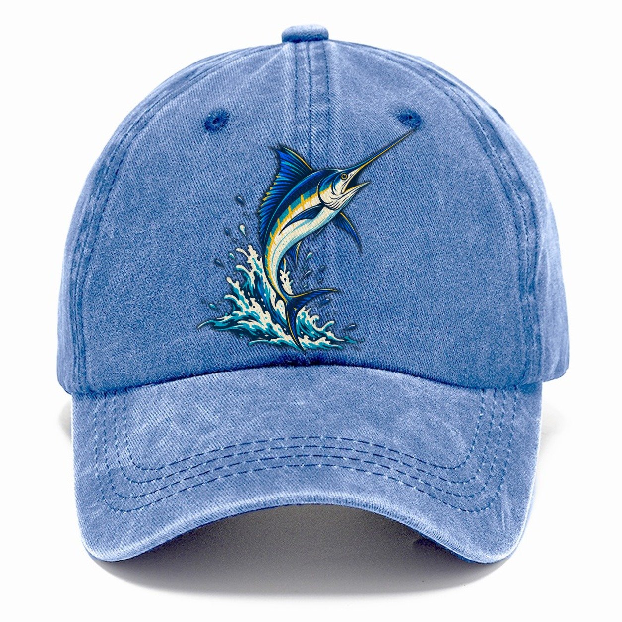 Marlin Leap Fishing Elegant Classic Cap – Summer Sky