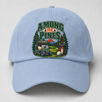 Among The Pines Golf Life Baseball Cap – Light Blue
