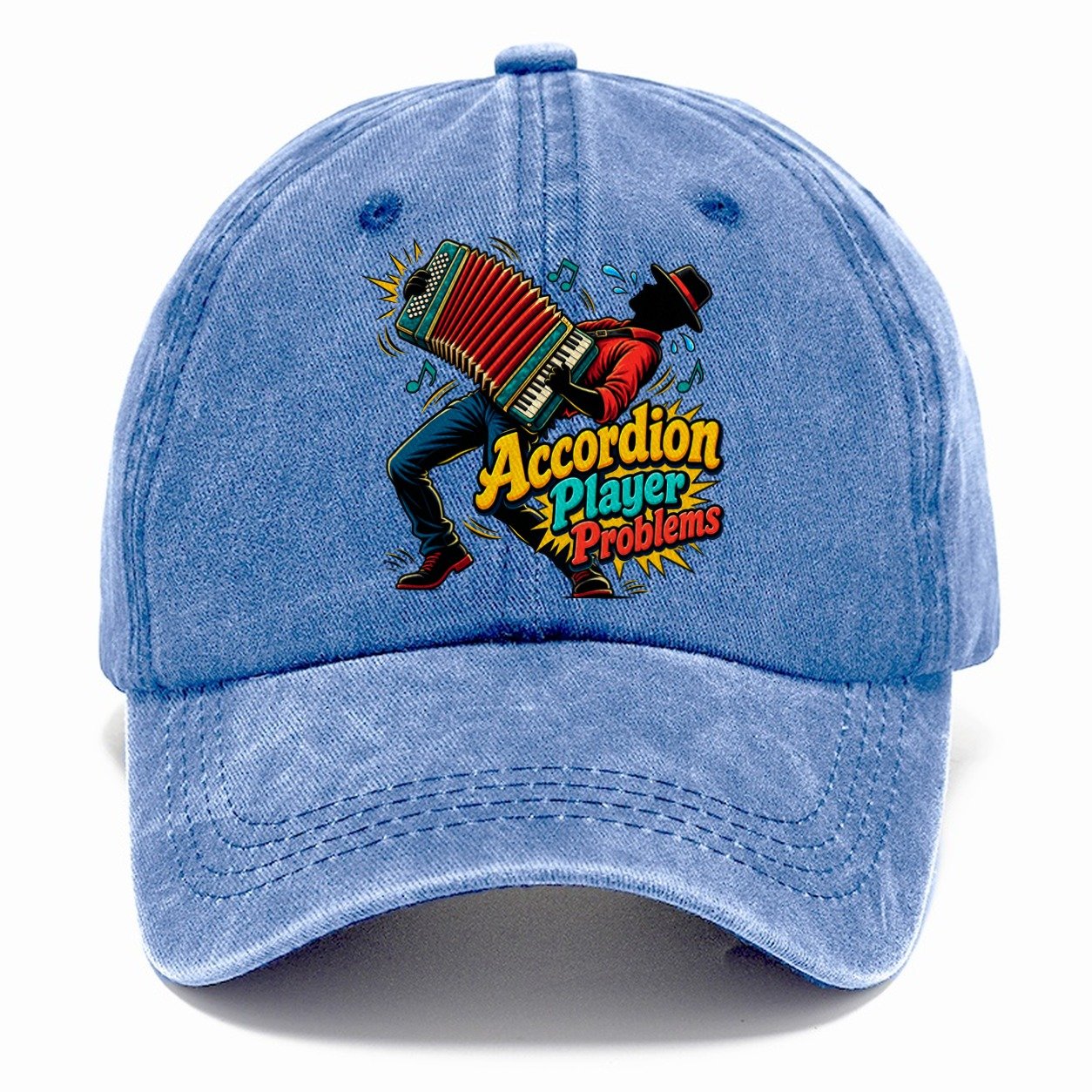Accordion Player Problems Music Instruments Classic Cap – Summer Sky