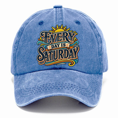 Every Day Is Saturday Retired Living Classic Cap – Summer Sky
