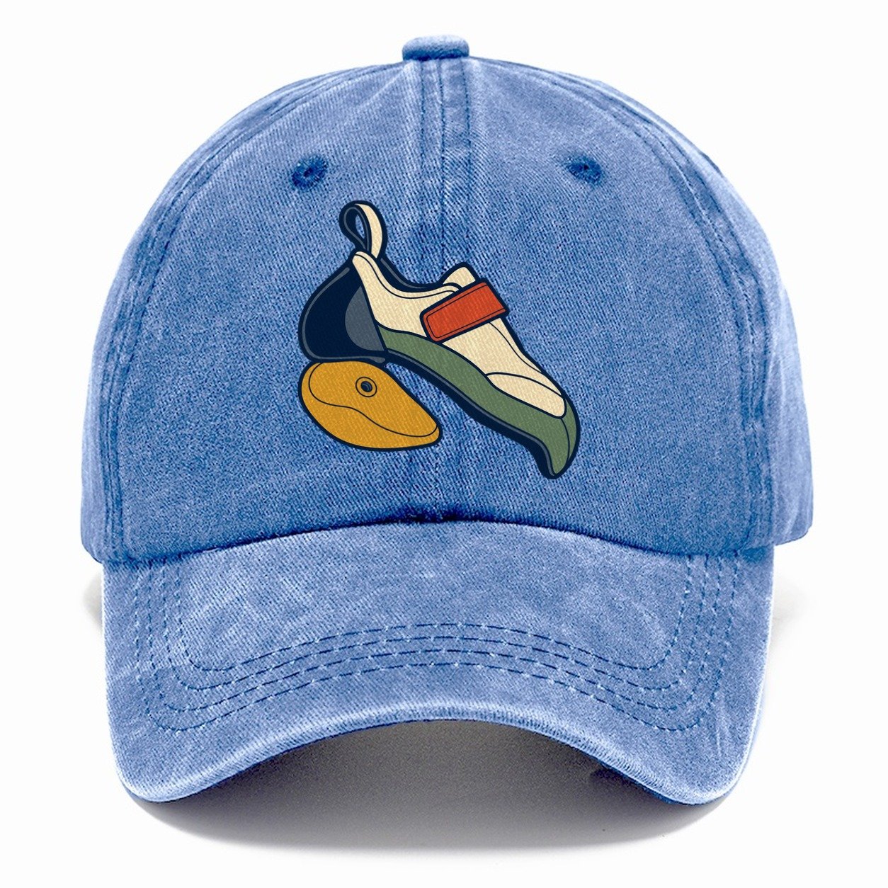 Heel Hook Study Rock Climbing Classic Cap – Summer Sky