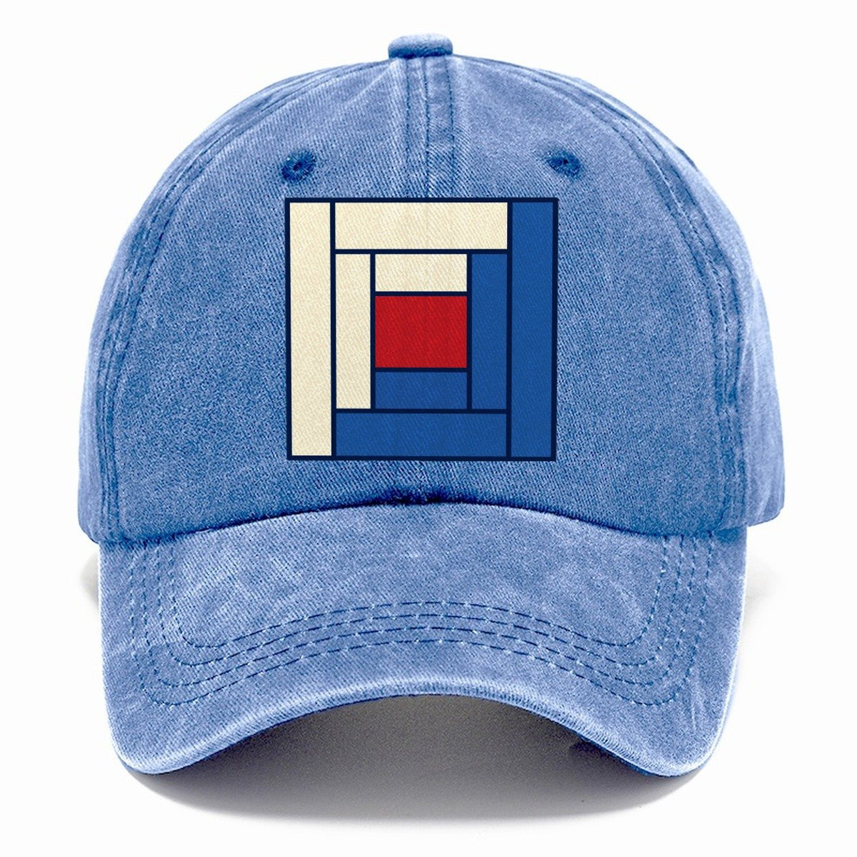 Log Cabin Block Study Sewing And Quilting Classic Cap – Summer Sky