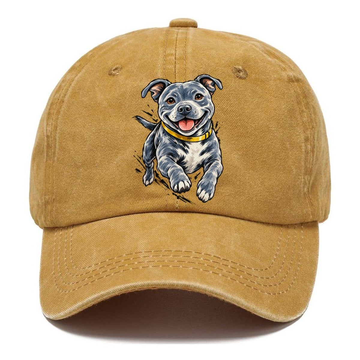 Staffordshire Bull Terrier Expressive Ink Classic Cap – Golden Harvest